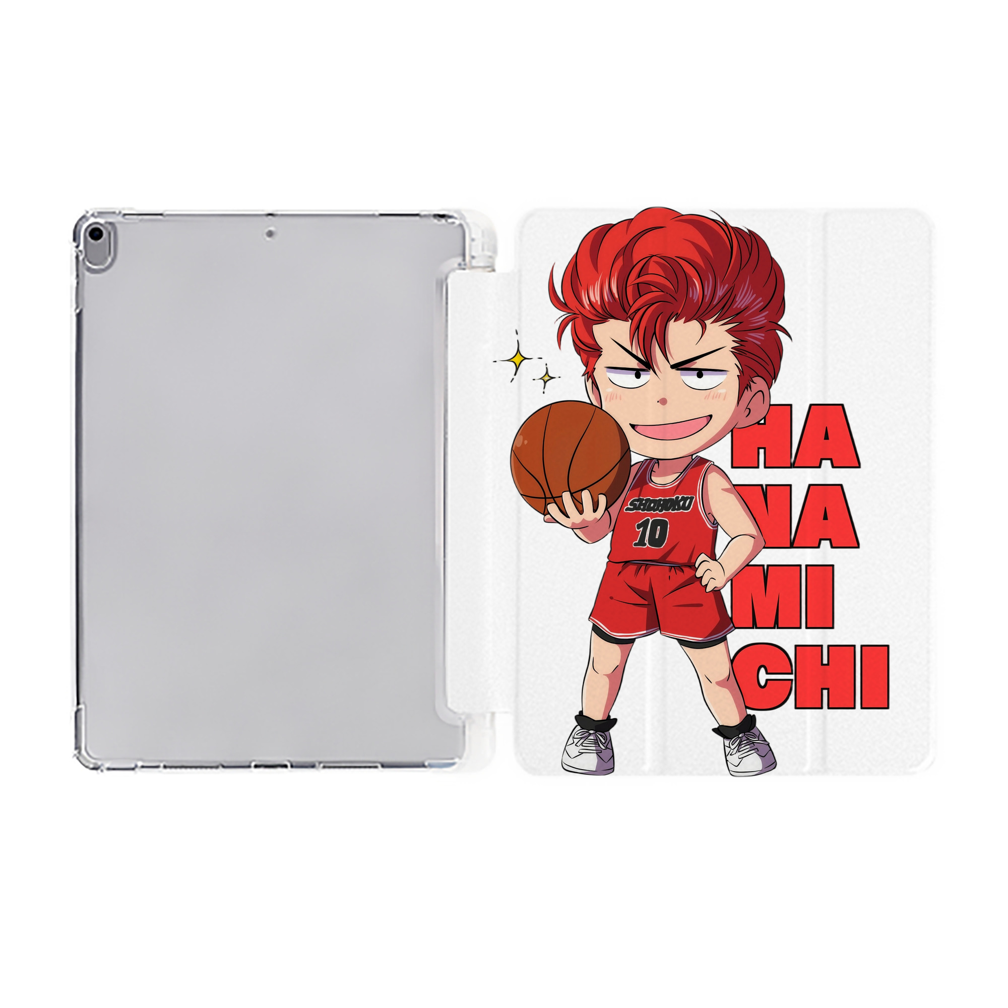 （画像用） SLAM DUNK／スラムダンク IPad ケース ペン収納付き 三つ折りスタンド PUレザー×シリコン 対応機種9.5/10.5/10.9インチ